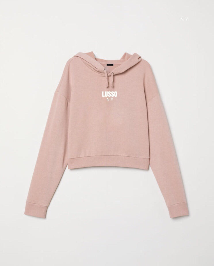 NY9 Byway Hoodie ( Blush - Women’s Cropped)