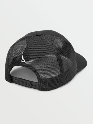 LUSSO 3D BLOCK 5PANEL TRUCKER SNAPBACK / pre-curved brim (NERO)