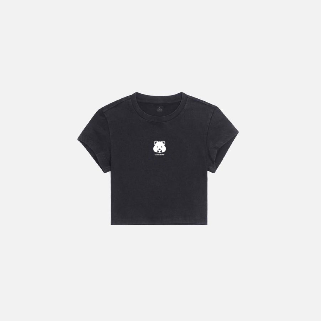 LUSSOBEAR CROPPED T-SHIRT (NERO)