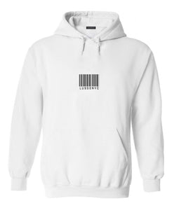 LUSSONYC BARCODE HOODIE (BIANCO)